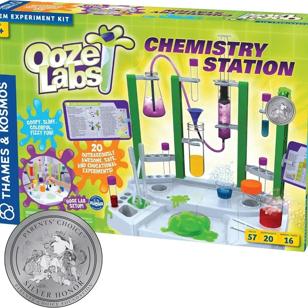 Thames & Kosmos Ooze Labs Chemistry Station Science Experiment Kit STEM Toy 20 N